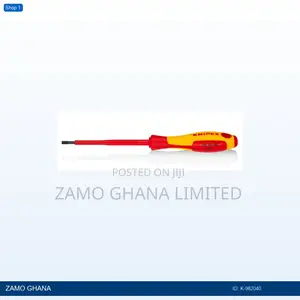 Screw Driver Slotted Flat 202mm 4mm 1000v Red/Yellow - K-982040