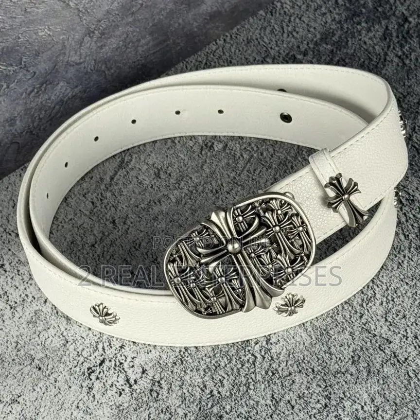 Chrome Hearts Belt Sacred White