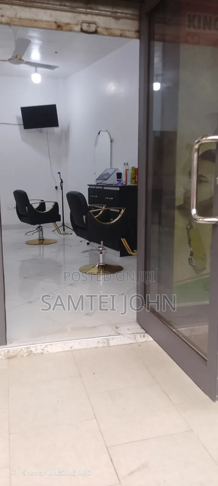 Barbering Shop With the Things for Rent at Madina Estate