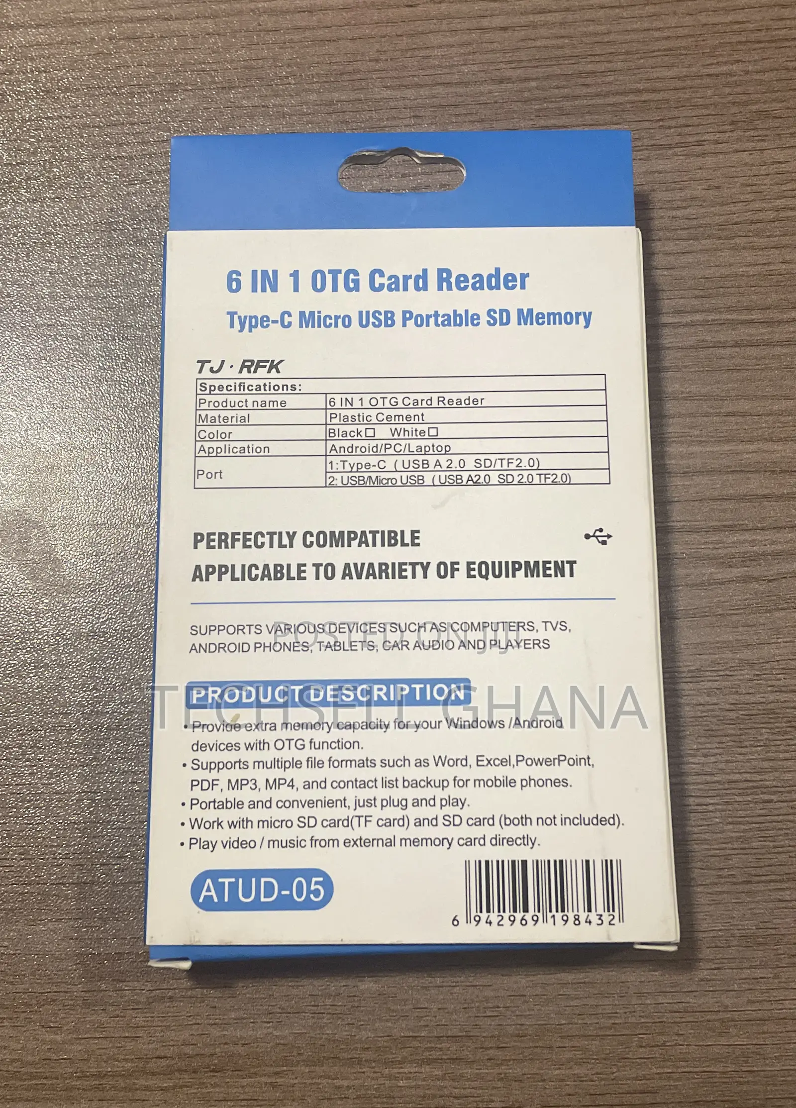 6in1 Otg Card Reader