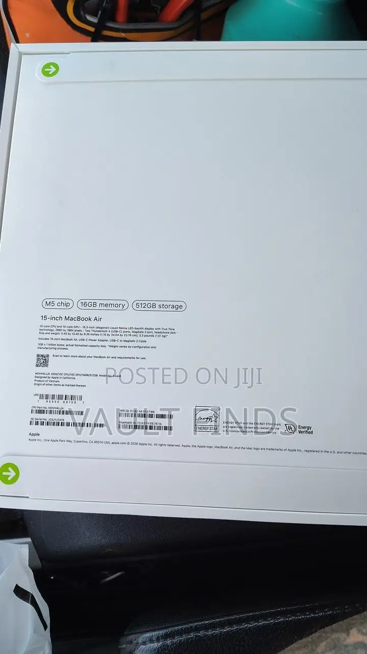 New Laptop Apple MacBook Air 16GB Apple M5 SSD 512GB