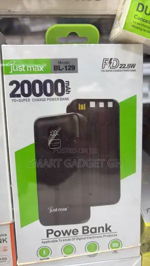 Powerbank 20,000mah Capacity