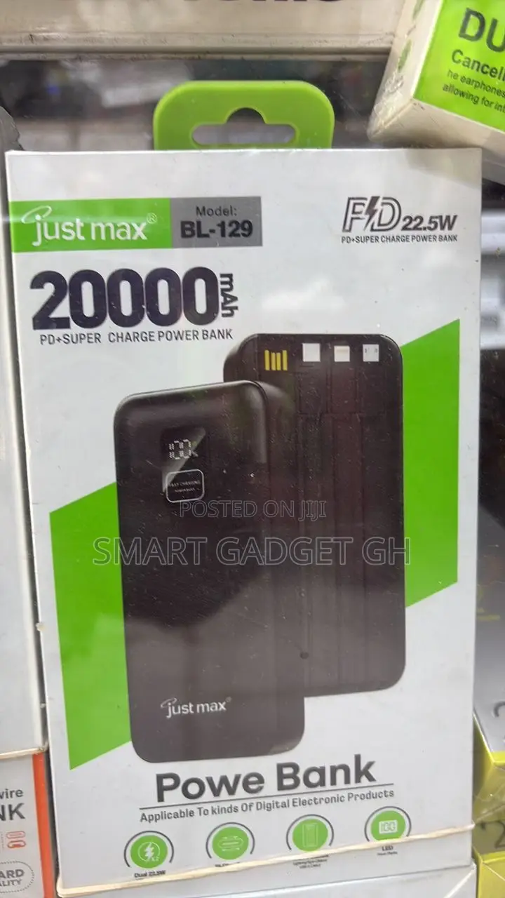 Powerbank 20,000mah Capacity