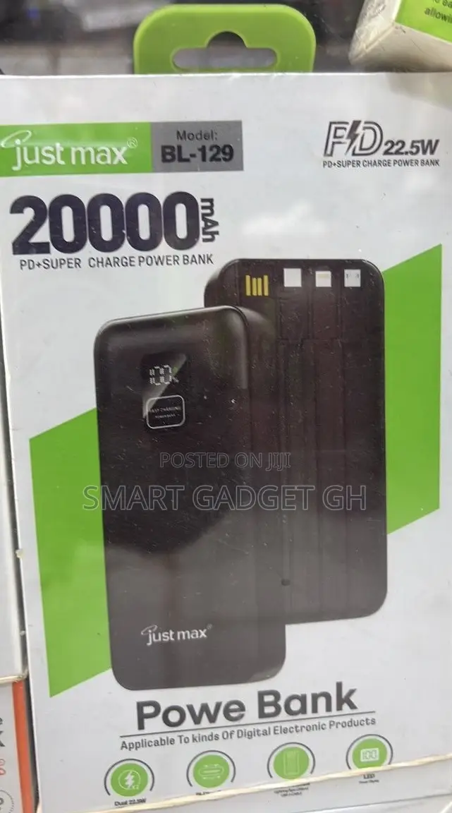 Powerbank 20,000mah Capacity