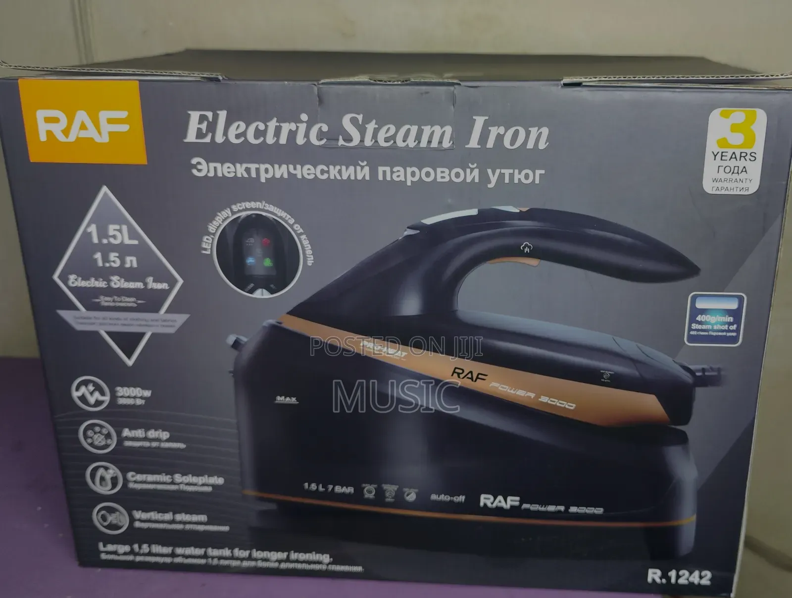 Raf Electric Steam Iron