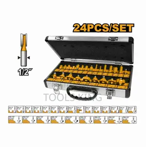 24 PCS Router Bits Set 8mm - Akrt24081