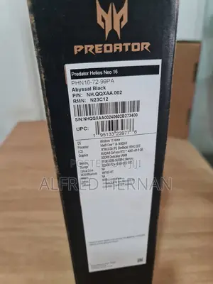 New Laptop Acer Predator Helios Neo 16 16GB Intel Core i9 SSD 1T