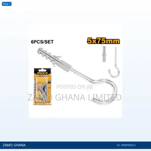 Screw Plug Sets With Hook Screw 5x75mm - Hwspk5012