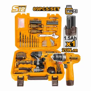 89 PCS Tools Set With 12v Cordless Drill - Hkthp10891