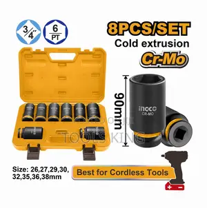 8 PCS 3/4"Dr. Deep Impact Socket - Hkissd34082l