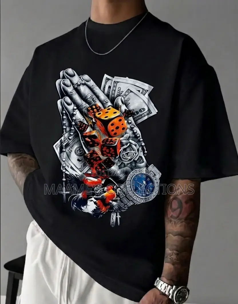 Men’S Vintage Streetwear T- Shirt