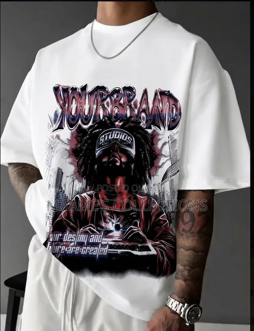 Men’S Vintage Streetwear T- Shirt