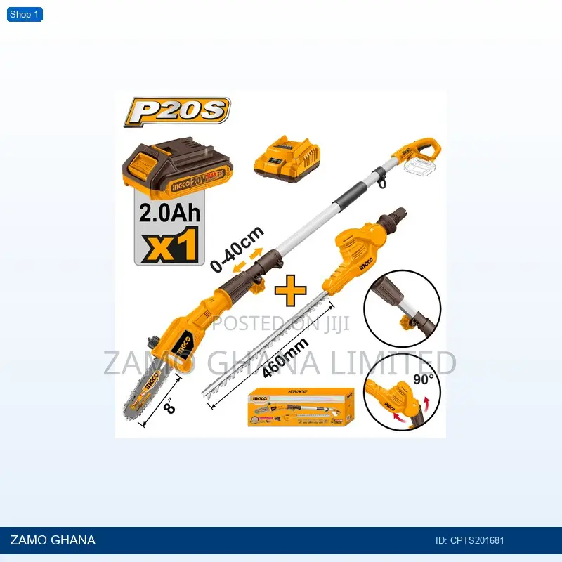 Cordless Pole Saw With Pole Hedge - Cpts201681