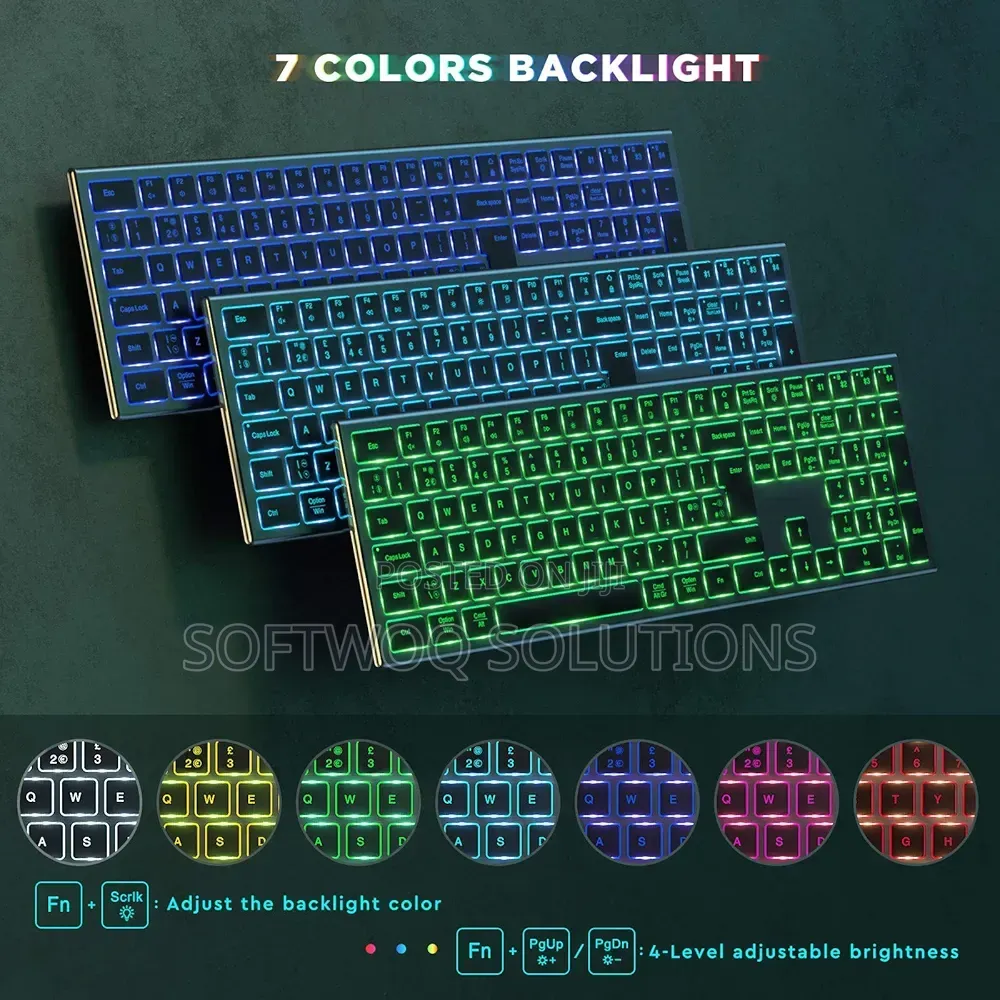 Gaming Bluetooth Keyboard Back-Lit (Jelly Comb)