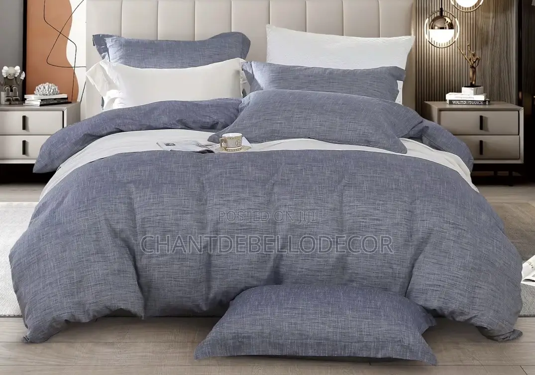 Soft Breathable 200-Thread-Count Removable Linen Duvet Set