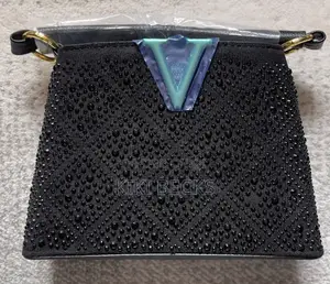 Ladies Rhinestone-Embellished Bag for Parties