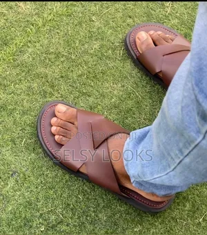 African Easy Wear Leather Slippers