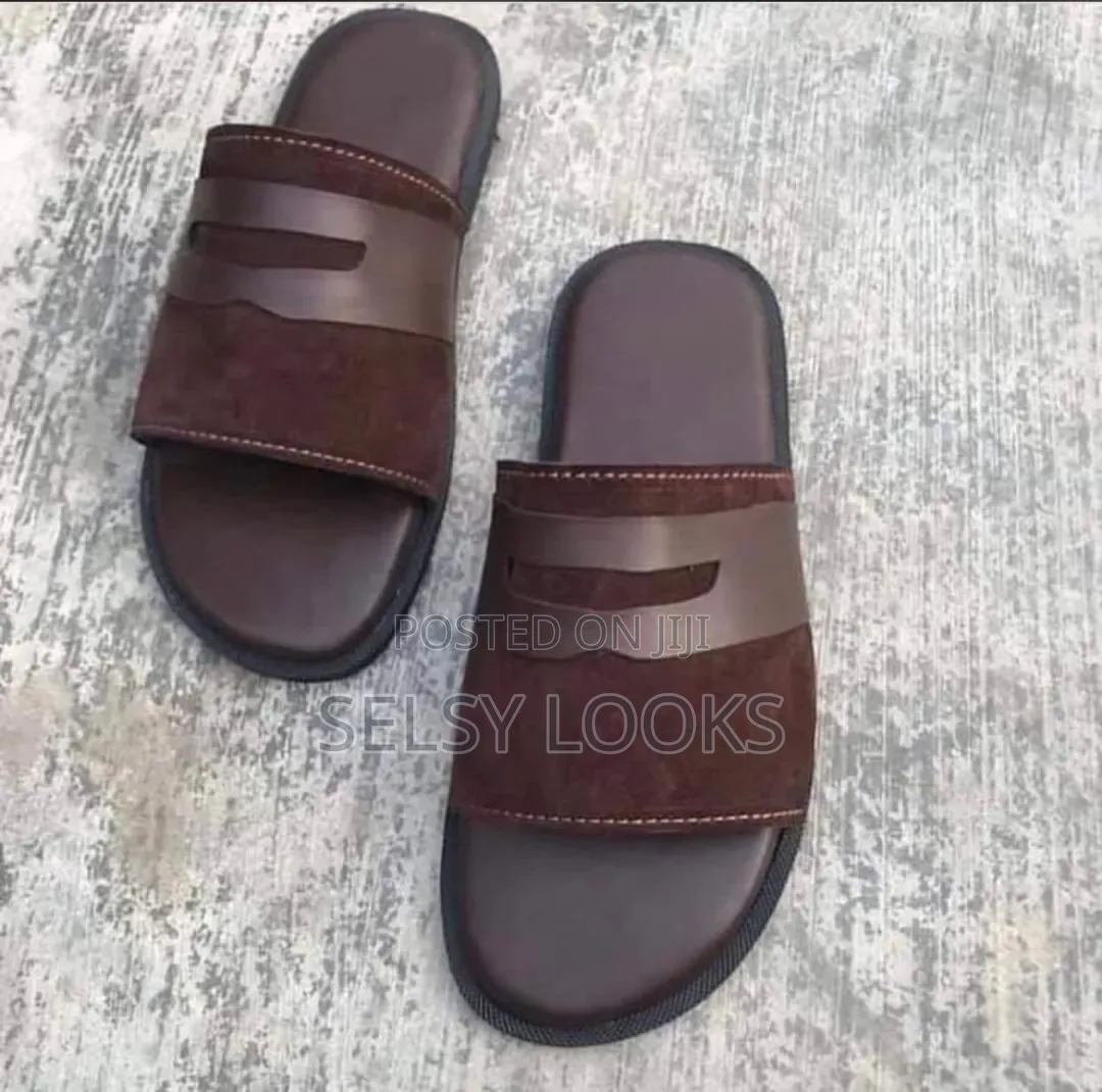 African Easy Wear Leather Slippers