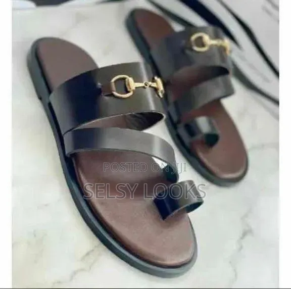 African Easy Wear Leather Slippers