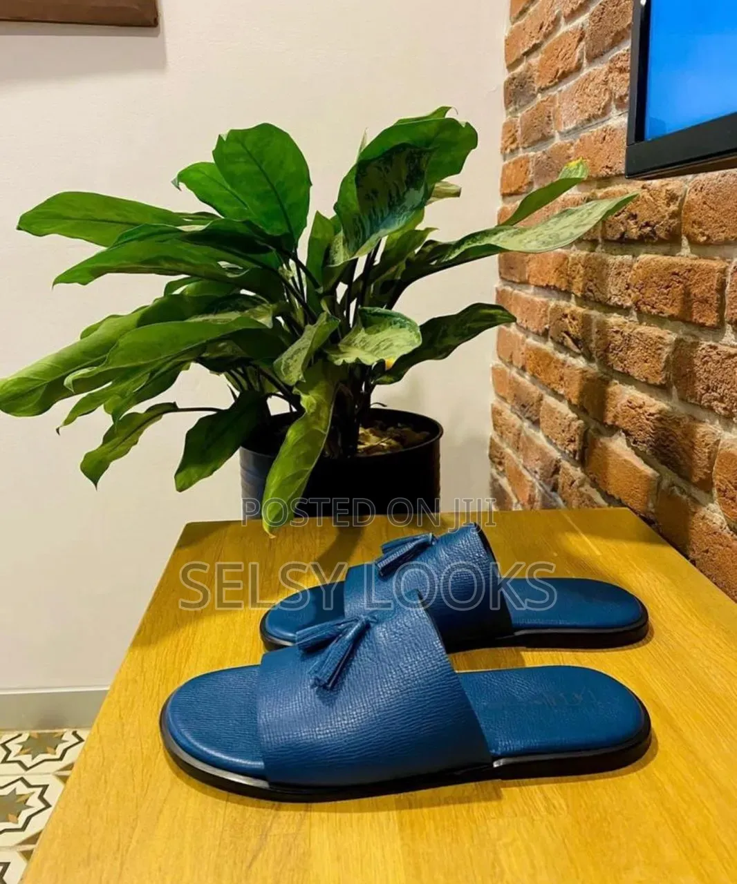 African Easy Wear Leather Slippers