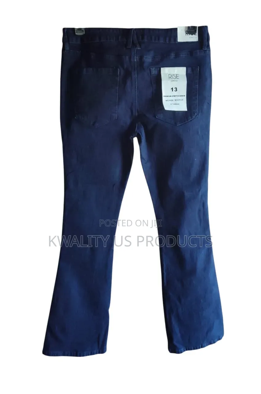 Rise Supply Co Women's Mid-Rise Bootcut Jeans - Large Size