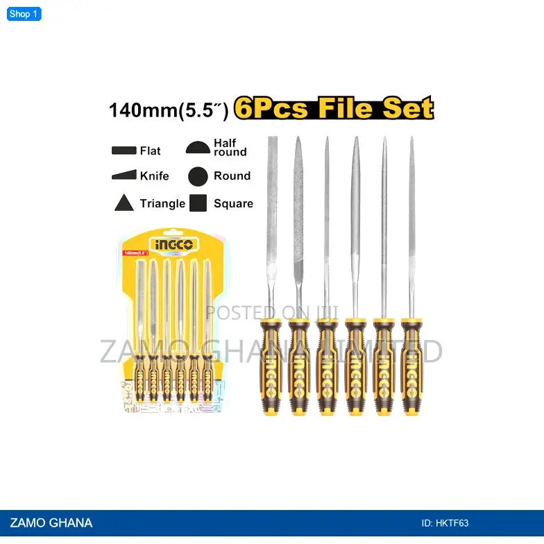 6 PCS File - Hktf63