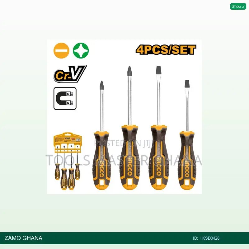 4 PCS Screwdriver - Hksd0428
