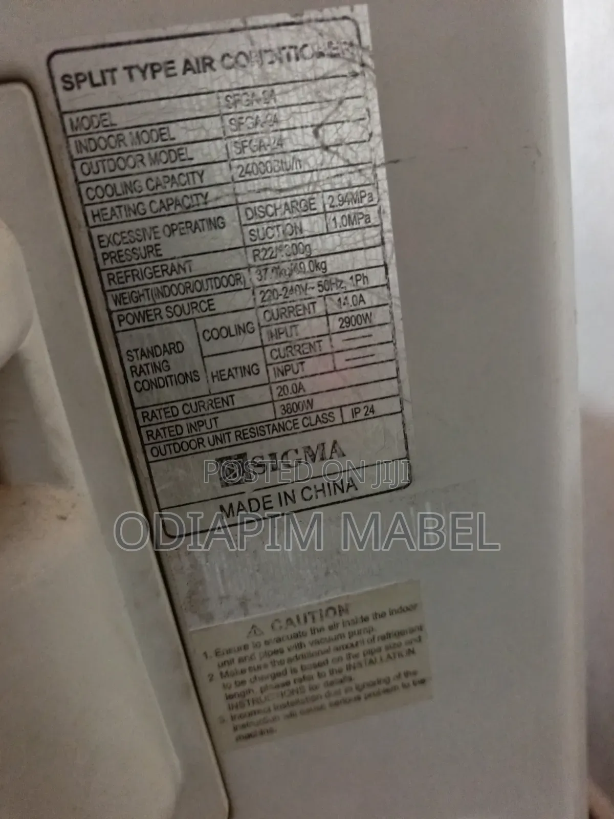 Standing Air Condition