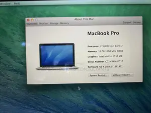 Laptop Apple MacBook Pro 16GB Intel Core i7 SSD 500GB