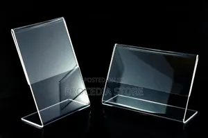 L-shape Clear Acrylic Table Stand Slanted Menu Holder (A4, A5, A6)