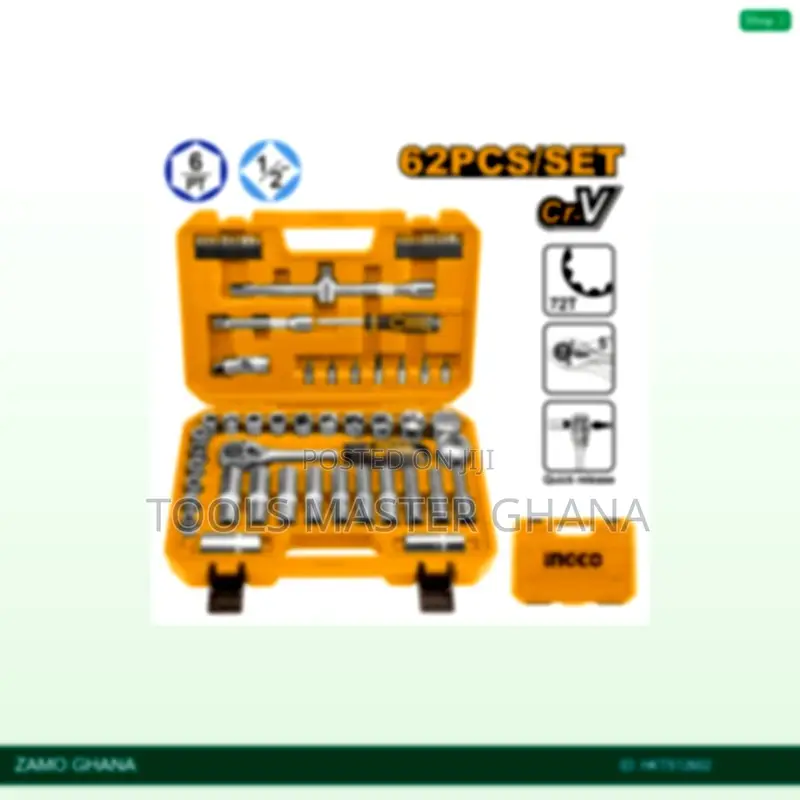 62 PCS 1/2" Socket - Hkts12602