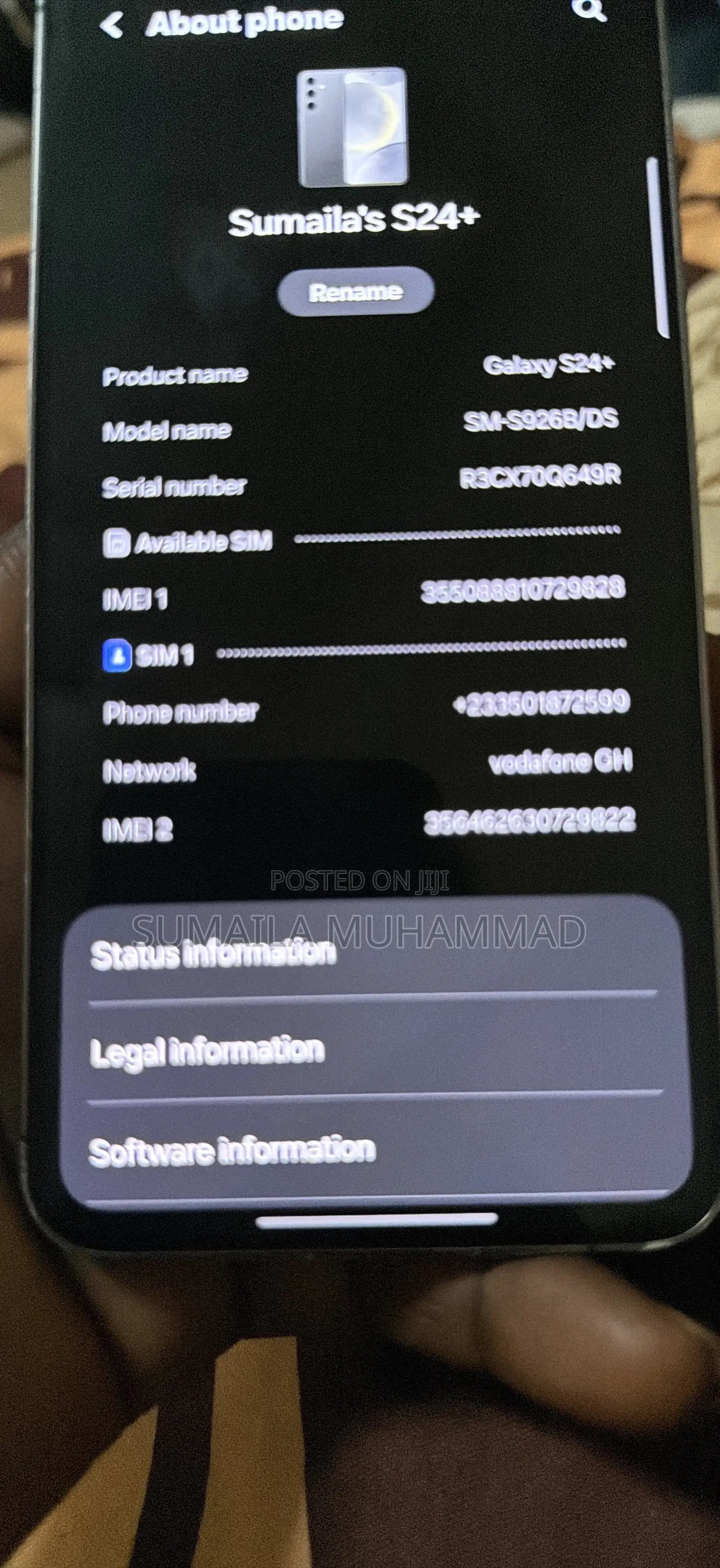 Samsung Galaxy S24 Plus 256 GB Silver