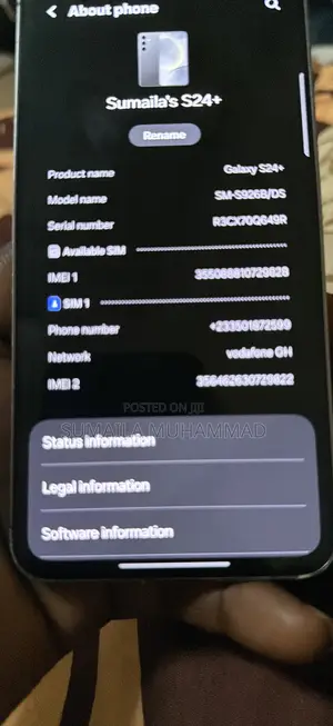 Samsung Galaxy S24 Plus 256 GB Silver