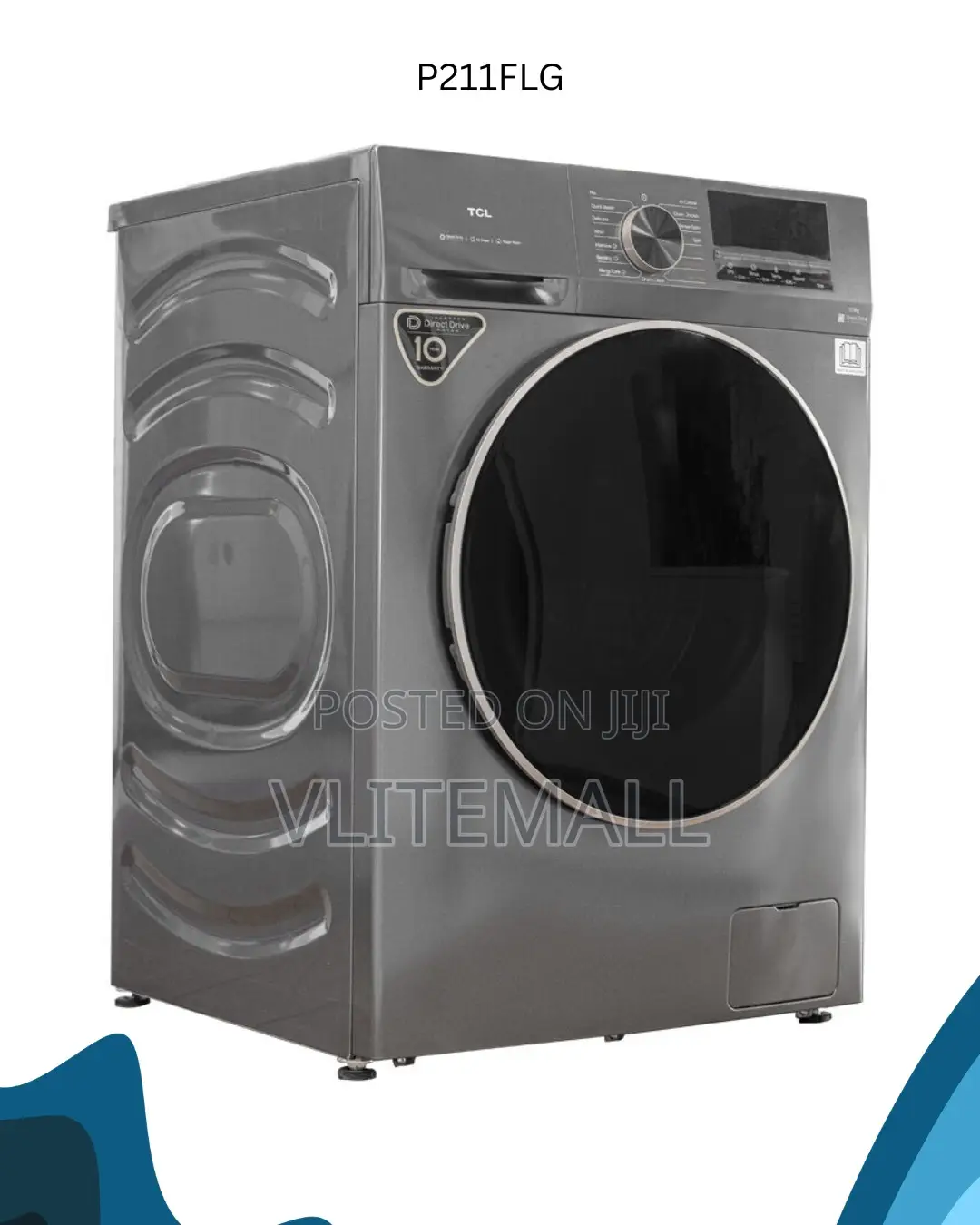 TCL Front Load Inverter 10.5kg Washing Machine P211flg