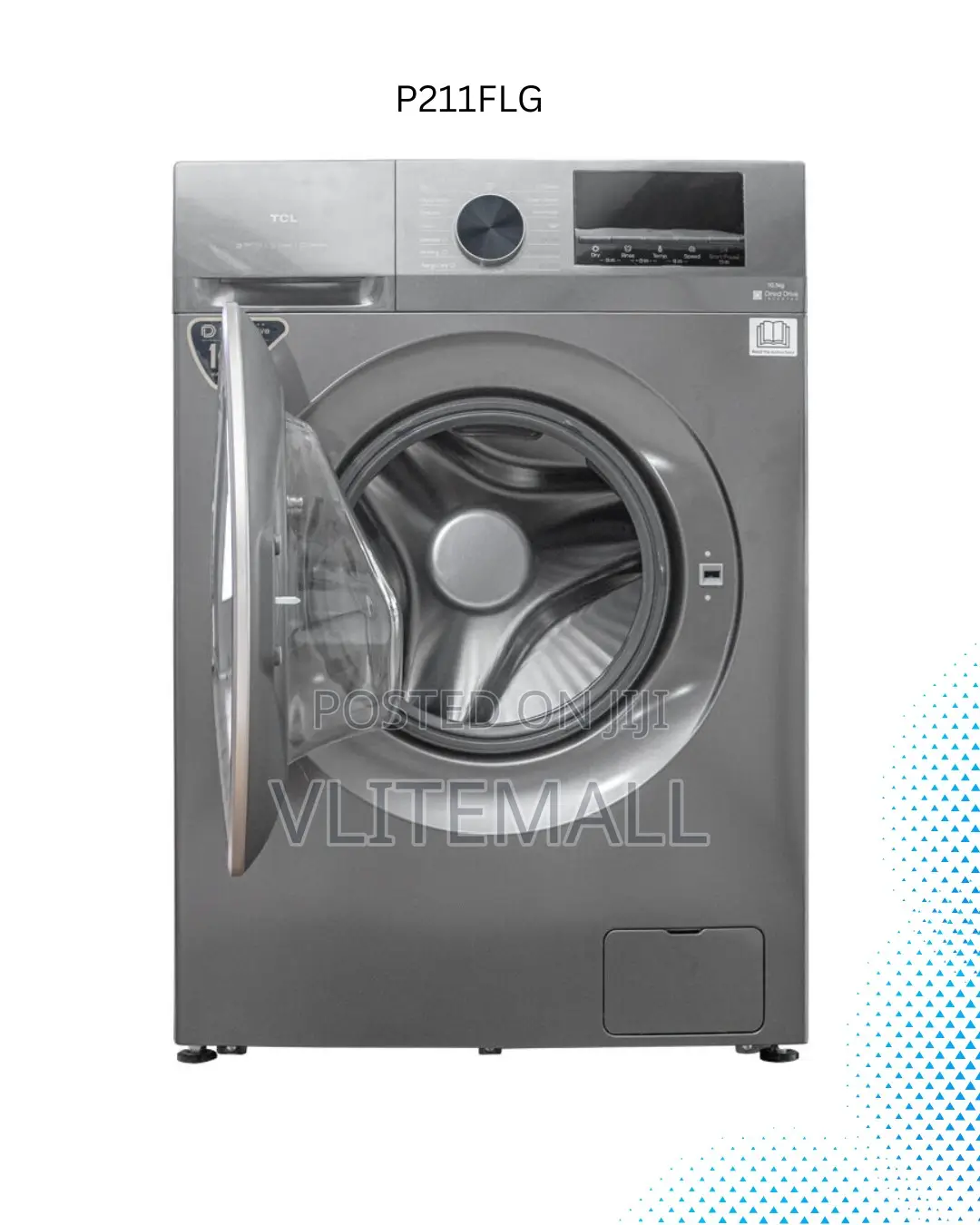 TCL Front Load Inverter 10.5kg Washing Machine P211flg
