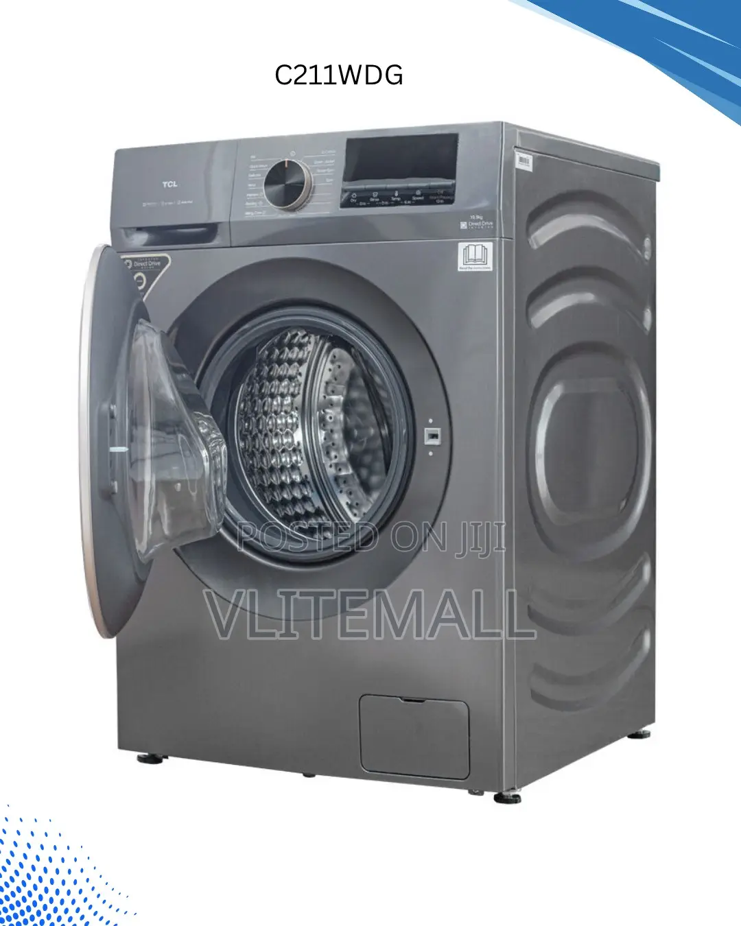 TCL Washer 10.5kg Dryer 6kgs Washing Machine C211wdg