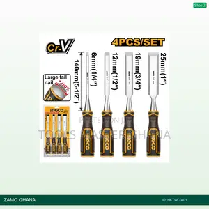 4 PCS Wood Chisel - Hktwc0401