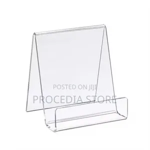 Clear Acrylic Book Display Stand, Rack Tabletop Brochure Holder