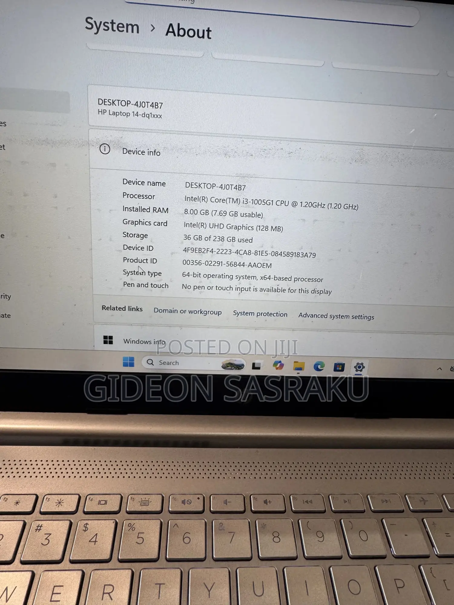 Laptop HP 14-dq1025cl 8GB Intel Core i3 SSD 256GB
