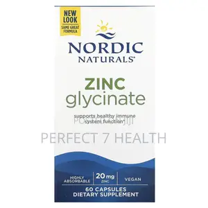 Nordic Naturals Zinc Glycinate, 20 Mg, 60 Capsules