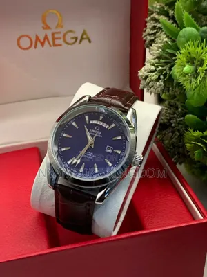 Premium Leather Omega Watch