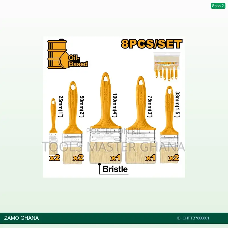 8 PCS Paint Brush - CHPTB
