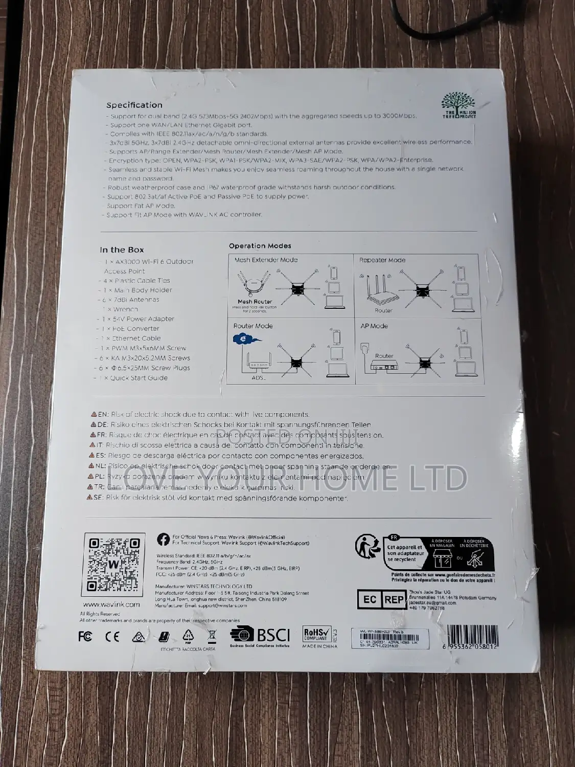 Wi-fi 6 Ax3000 Outdoor Wi-fi Extender And Access Point ( Bulk Supply )