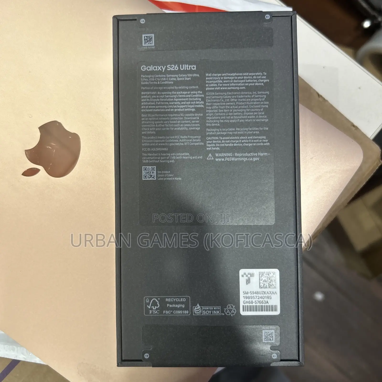 New Samsung Galaxy S26 Ultra 5G 256 GB Black