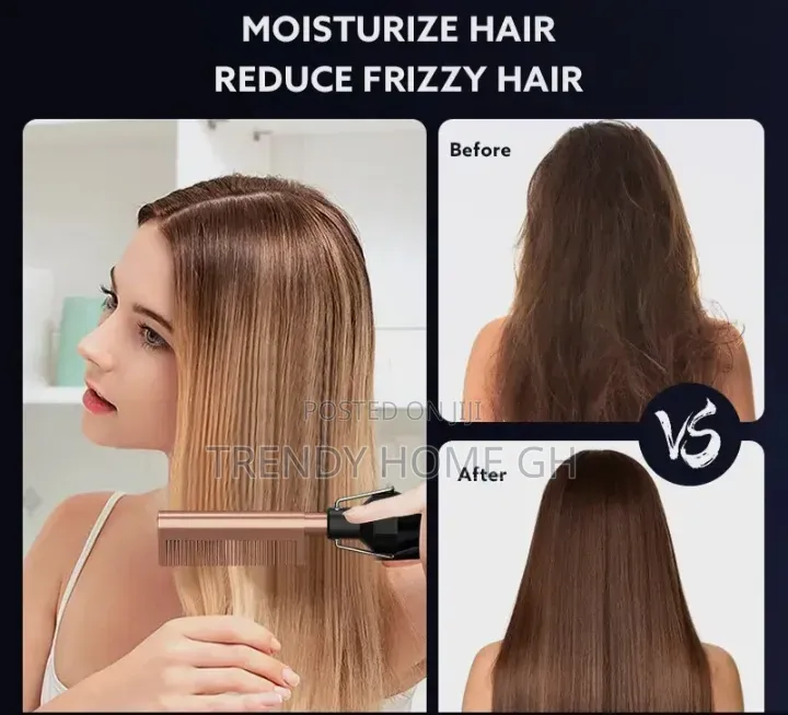 Electric Hot Comb – Fast Heating Hair Straightening Comb