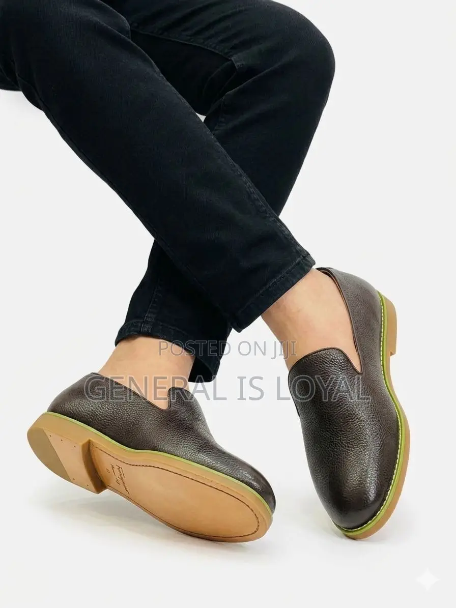 Ferragamo Salvatore Dark Brown Easy Wear Men’S Loafers Shoes