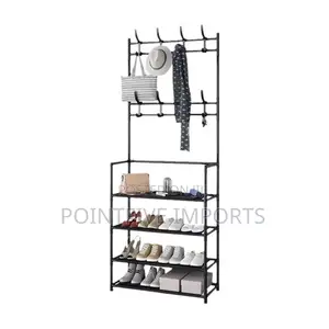 Shoe Rack With Caps Holder