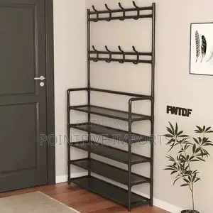 Shoe Rack With Caps Holder
