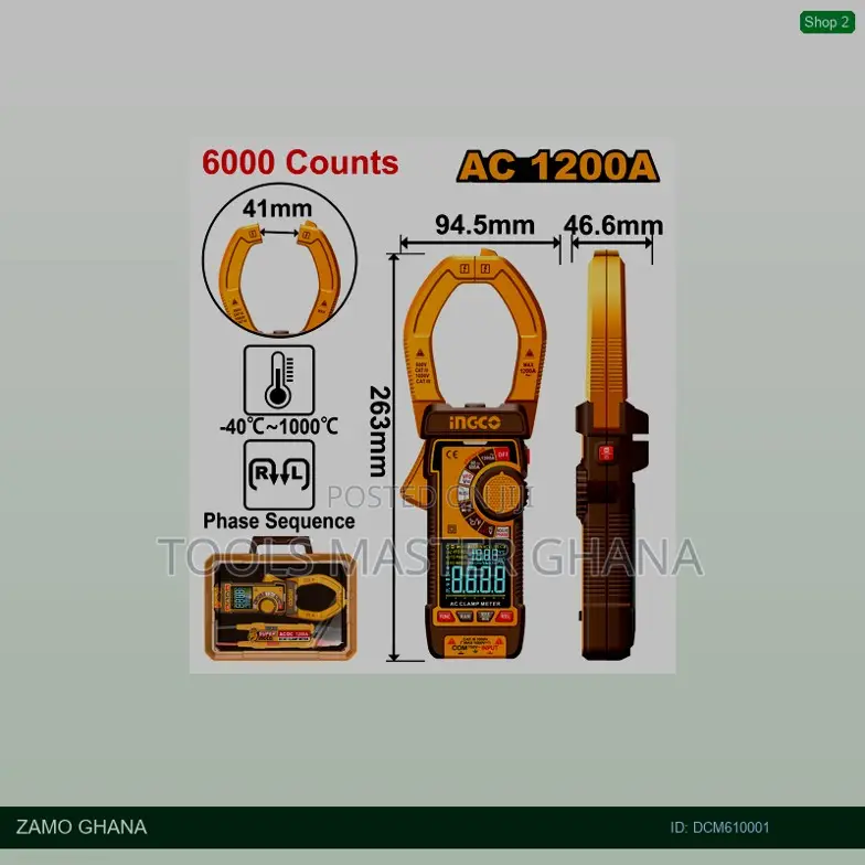Digital Ac Clamp - Dcm610001
