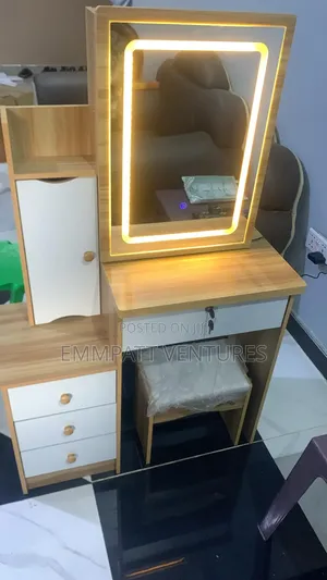 Led Light Dresser With Compartments